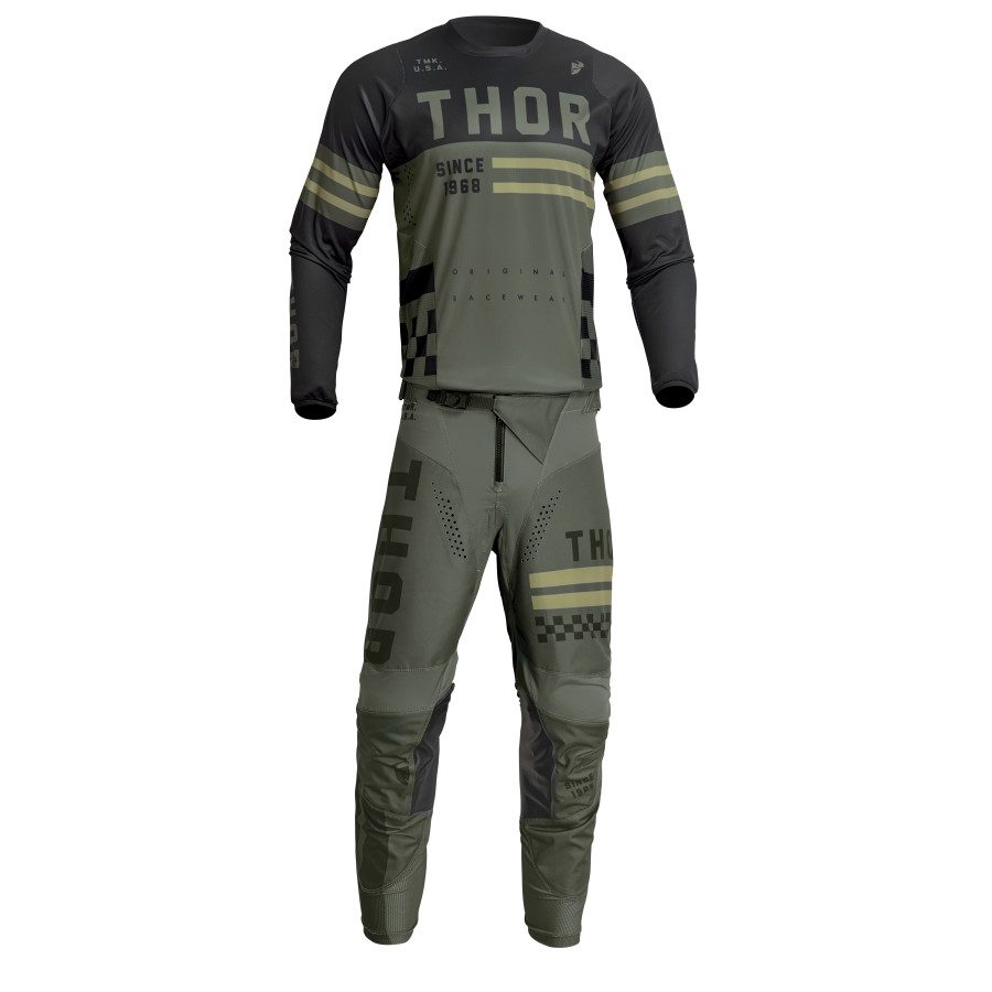 COMPLETO MOTOCROSS THOR PULSE COMBAT ARMY