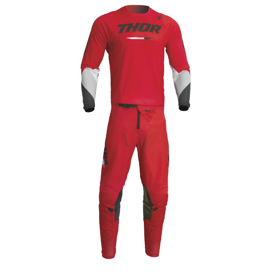 COMPLETO MOTOCROSS THOR PULSE TACTIC ROSSO